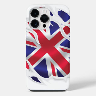 United Kingdom Under The Skin Flag iPhone 14 Pro Max Case