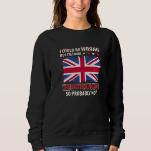 United Kingdom Union Jack Country Flags of the Wor Sweatshirt