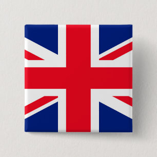 United Kingdom Union Jack Flag 15 Cm Square Badge