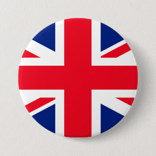 United Kingdom Union Jack Flag 7.5 Cm Round Badge