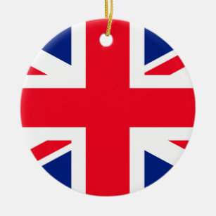 United Kingdom Union Jack Flag Ceramic Ornament