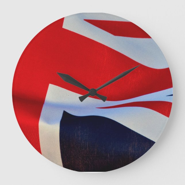 United Kingdom Union Jack Flag Clock (Front)