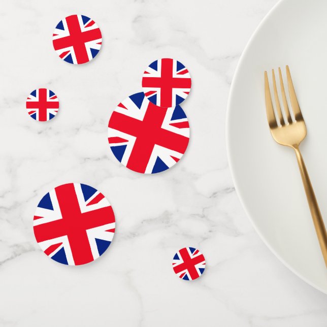 United Kingdom Union Jack Flag Confetti (Group)
