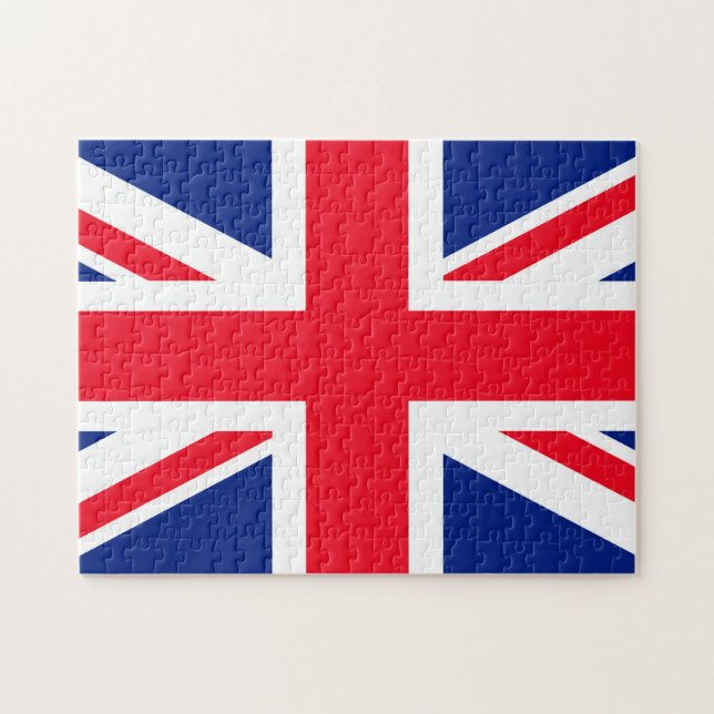 United Kingdom Union Jack Flag Jigsaw Puzzle (Horizontal)