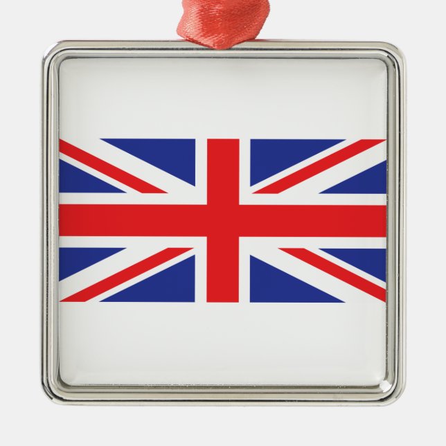 United Kingdom /Union Jack Flag Metal Ornament (Front)