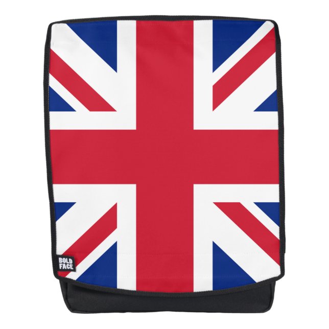 United Kingdom Union Jack Flag of British Colonies Backpack (Front)