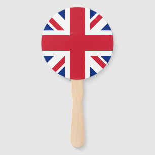 United Kingdom Union Jack Flag of British Colonies Hand Fan