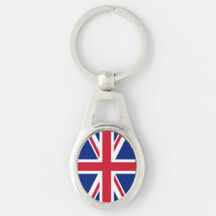 United Kingdom Union Jack Flag of British Colonies Key Ring