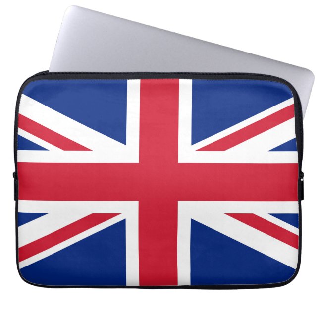 United Kingdom Union Jack Flag of British Colonies Laptop Sleeve (Front)