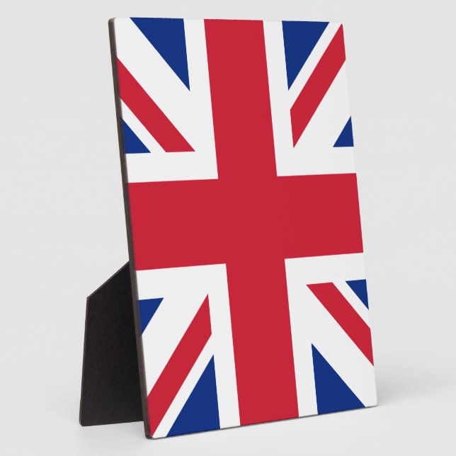 United Kingdom Union Jack Flag of British Colonies Plaque (Side)