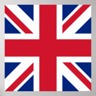United Kingdom Union Jack Flag of British Colonies Poster