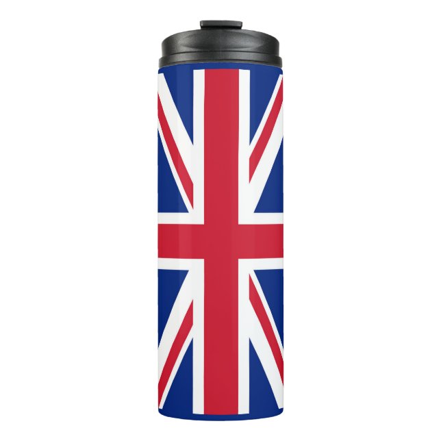 United Kingdom Union Jack Flag of British Colonies Thermal Tumbler (Front)