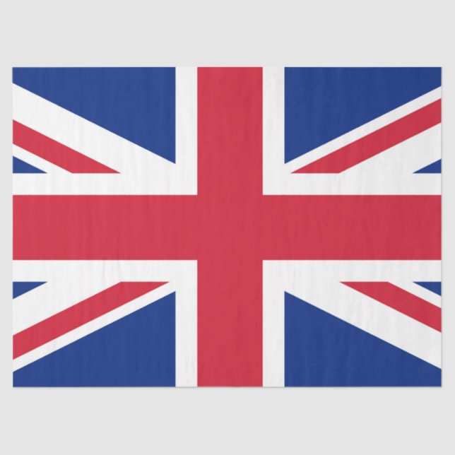 United Kingdom Union Jack Flag of British Colonies Tissue Paper (Front)