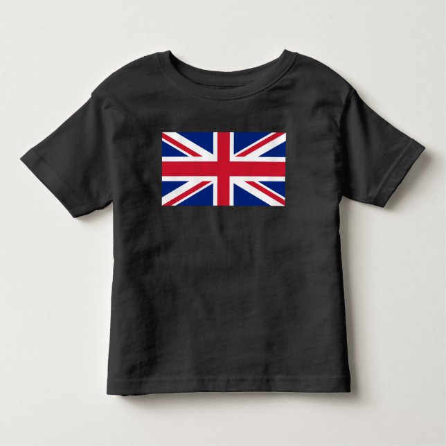 United Kingdom Union Jack Flag of British Colonies Toddler T-Shirt (Front)