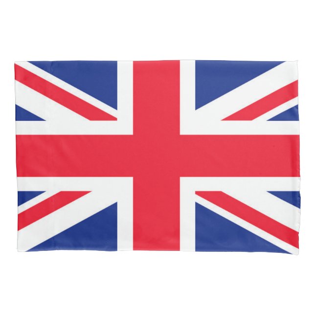 United Kingdom Union Jack Flag Pillowcase (Front)