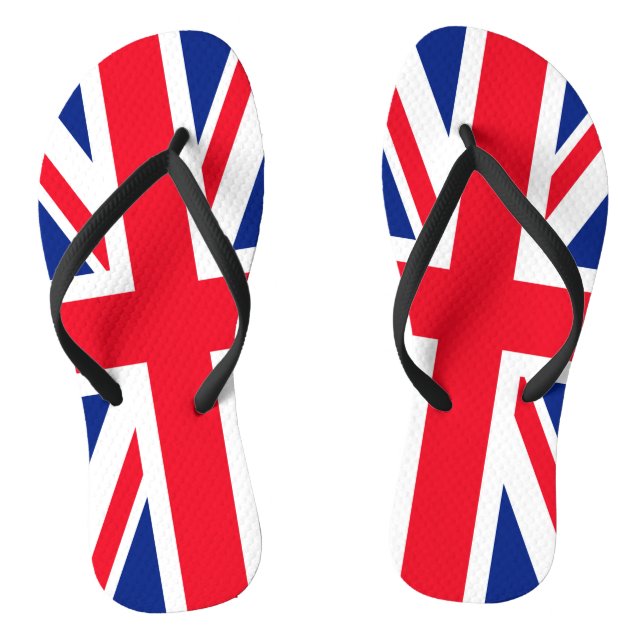 United Kingdom Union Jack Flag Thongs (Footbed)