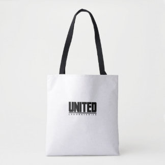 United Laboratories Canvas Black and White Tote
