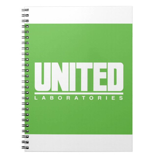 United Laboratories Spiral Notebook (Front)