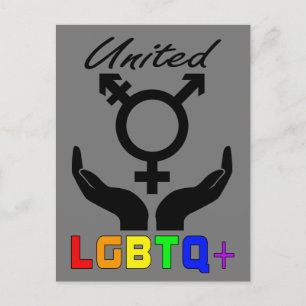 United LGBTQ+  LGBTQ+ Pride Postcard