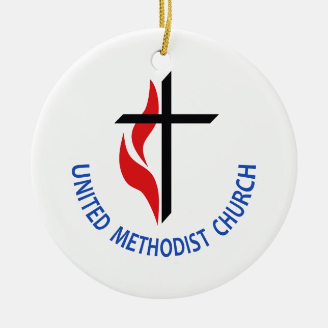 United Methodist Ceramic Ornament (Front)