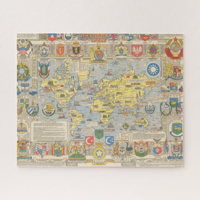 United Nations Map of the World Jigsaw Puzzle (Horizontal)