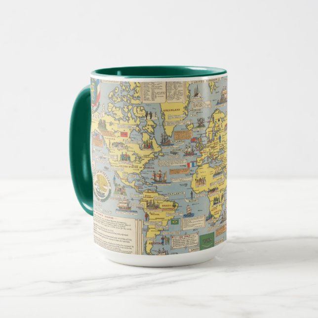 United Nations Map of the World Mug (Front Left)