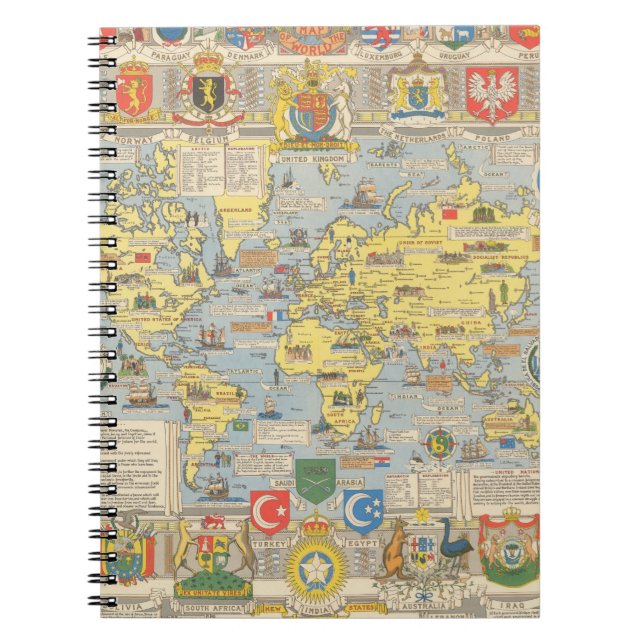 United Nations Map of the World Notebook (Front)