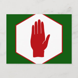 United Northern Ireland Emblem flag Postcard