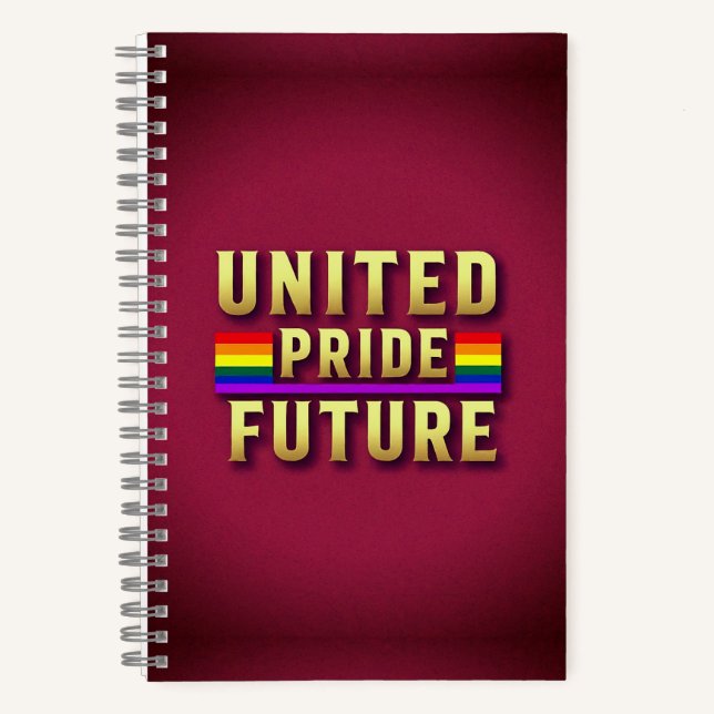 United Pride Future Spiral Notebook (Front)