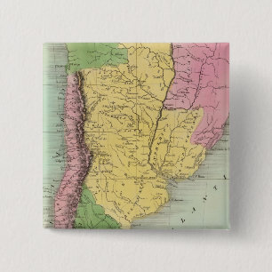 United Provinces, Chilli and Patagonia 15 Cm Square Badge