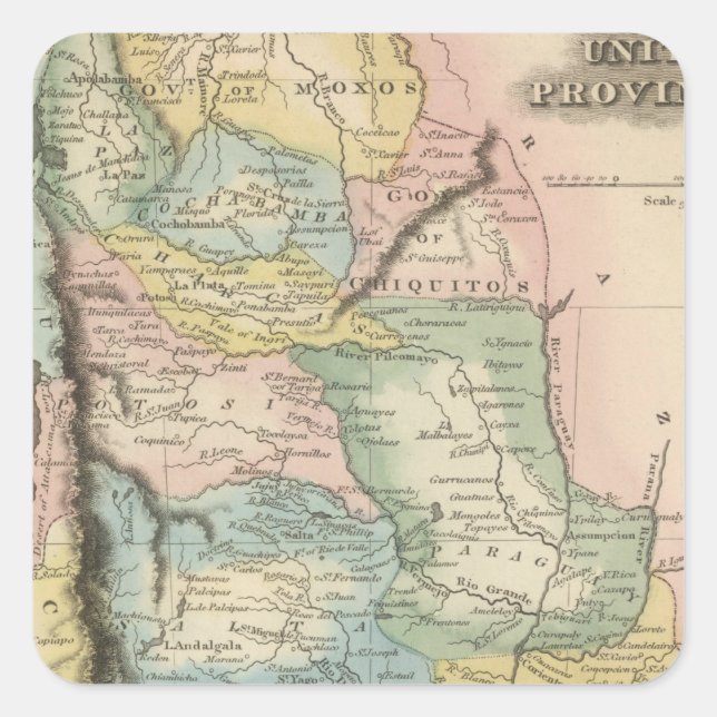 United Provinces Square Sticker (Front)