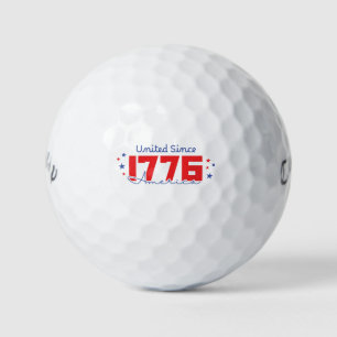 'United Since 1776 America' 4th of July Patriotic Golf Balls