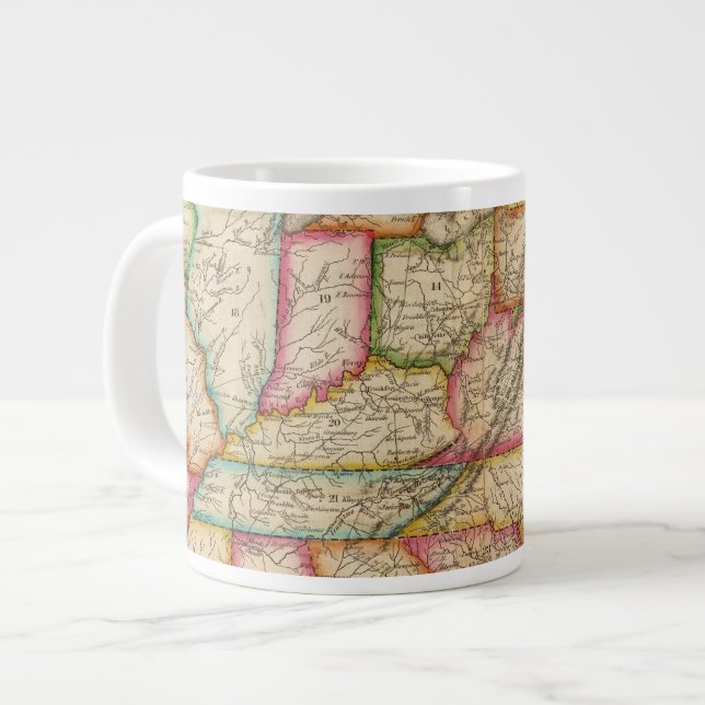 United States 11 Large Coffee Mug (Front Left)