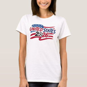 United States 2026 Soccer Personalised Name Number T-Shirt
