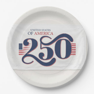 United States 250 Anniversary Paper Plate