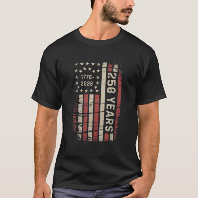 United States 250th Anniversary Birthday Retro USA T-Shirt (Front)
