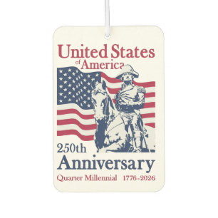 United States 250th Anniversary Commemorative Art Car Air Freshener
