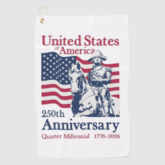 United States 250th Anniversary Commemorative Art  Golf Towel