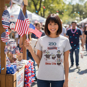 United States 250th Anniversary Eagle Family  T-Shirt