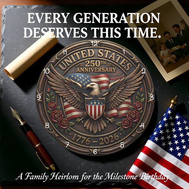 United States 250th Anniversary Large Clock (Creator Uploaded)