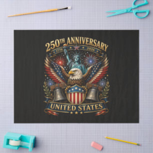 United States 250th Anniversary Patriotic Eagle Tissue Paper