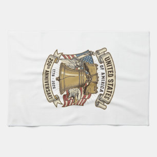 United States 250th Anniversary Patriotic Vector D Tea Towel