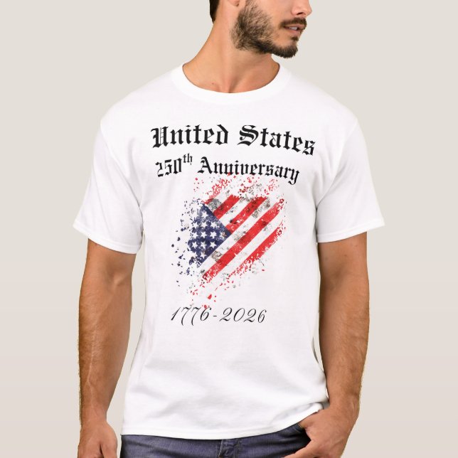 United States 250th Anniversary T-Shirt Men (Front)