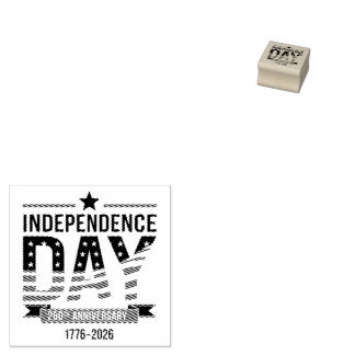 United States 250th Independence Day Anniversary Rubber Stamp