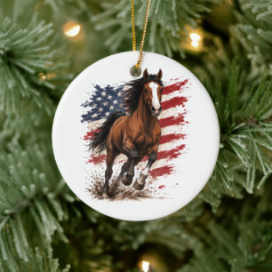 United States 250th Liberty Ceramic Ornament