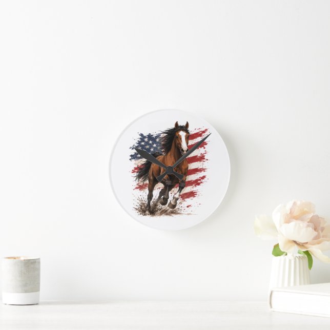 United States 250th Liberty Round Clock (Home)