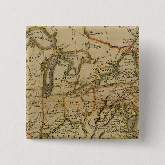 United States 2 15 Cm Square Badge (Front)