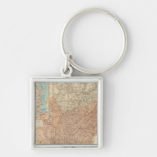 United States 2 Key Ring