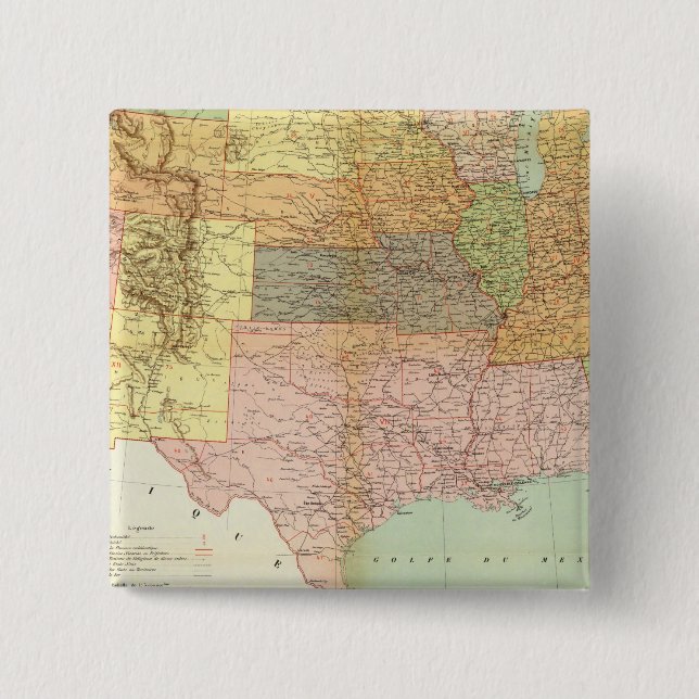 United States 33 15 Cm Square Badge (Front)