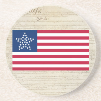 united States 33 Star "Great Star" Flag Coaster
